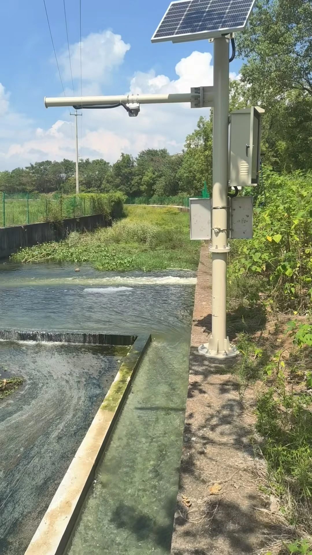 Radar Flow Meter RS485 Non-Contact Water Level & Velocity Measurement Sensor for Canal Pipe Network Water Monitoring