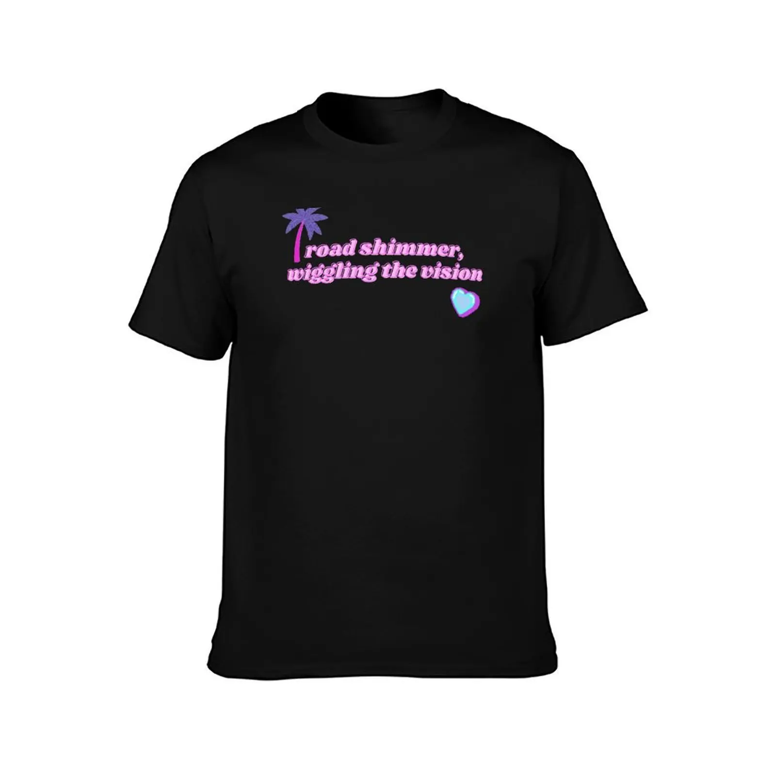 road shimmer wiggling the vision T-Shirt Summer Casual Cotton Tee Oversized Streetwear Tops Vintage Graphic Print