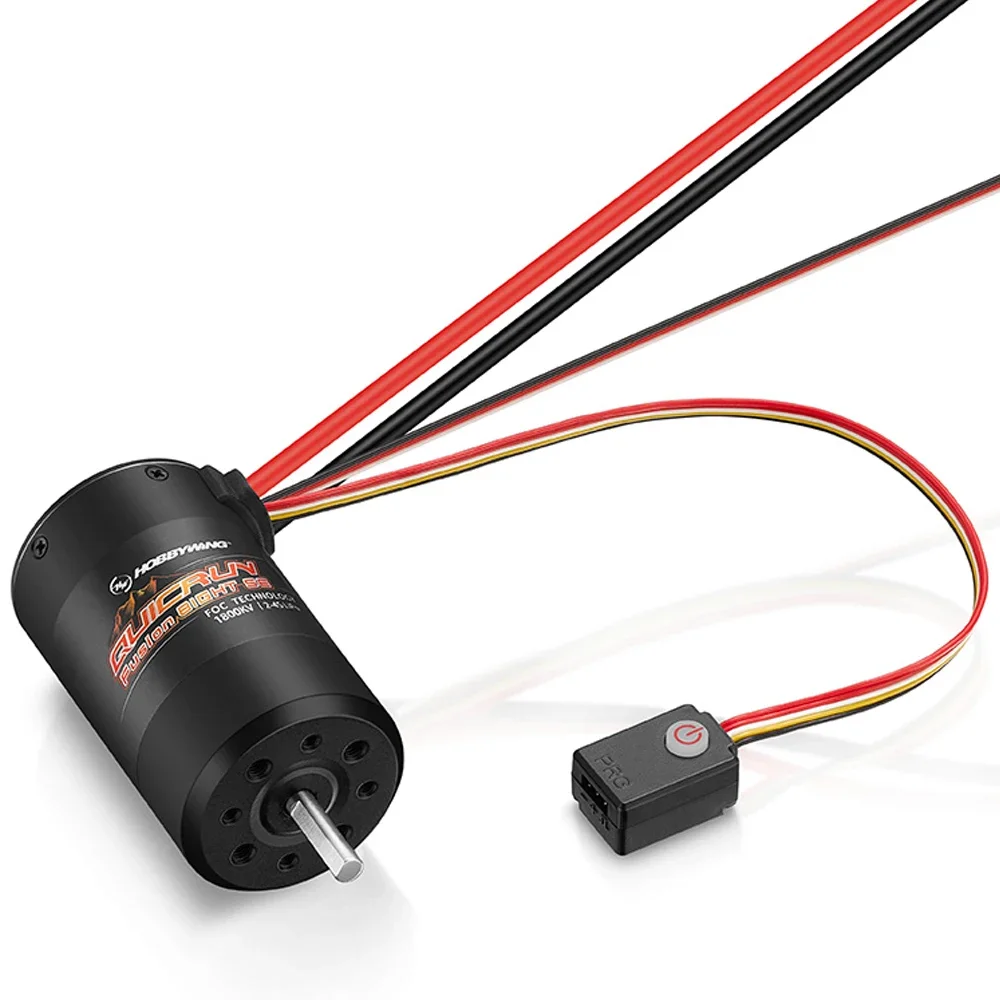 Hobbywing QuicRun Fusion 8IGHT SE 2-4S KV1800 Wasserdichter Sensorgesteuerter Motor & ESC 6V/7.4V 4A BEC für 1/8 1:8 RC Crawler – Detail 4