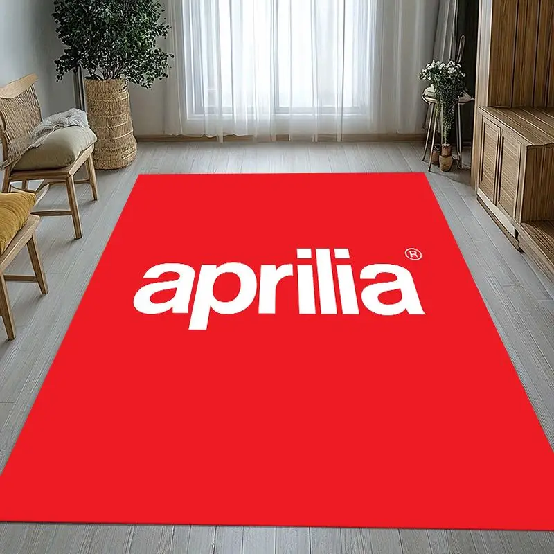 Vintage A-Aprilia Racing Car Soft Non-Slip Area Rug for Living Room,Bedroom Playroom Carpet Mat for Sofa,Moto Home Decor Gift