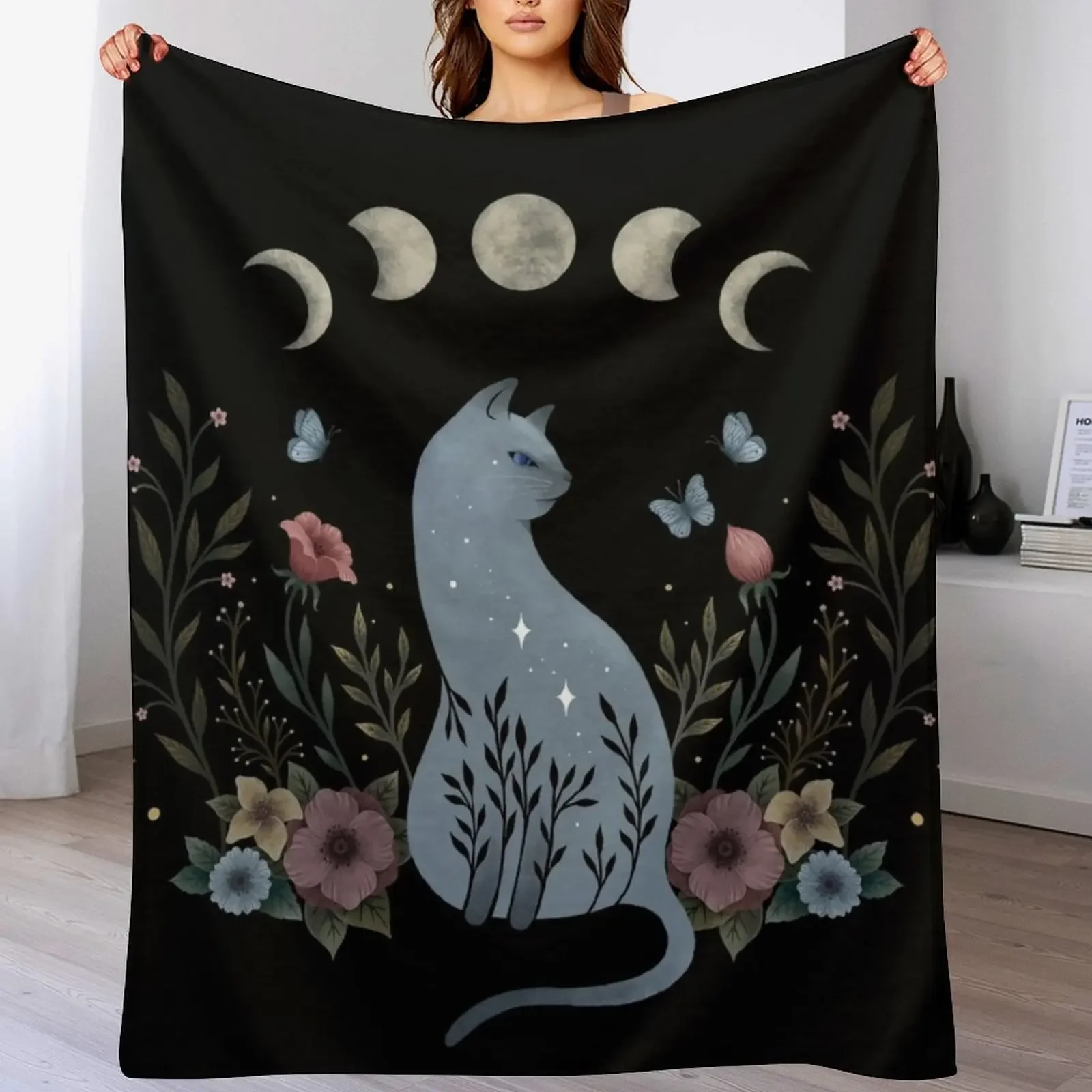 

Cat on the Hill Throw Blanket Extra Large Throw for winter decorative Decorative Sofa Blankets