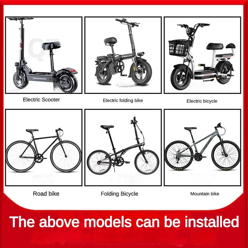 Universal Mountain Bike Rear Rack Electric Scooter Modified Basket Folding Bicycle Rear Waterproof Storage Basket Adjustable