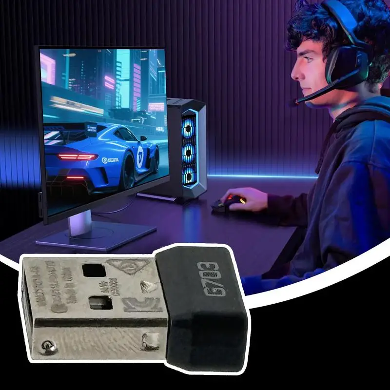 Для Logitech G603 USB-приемник для беспроводного миниатюрного адаптера приемника портативный адаптер Plug and Play с низкой задержкой для компьютера