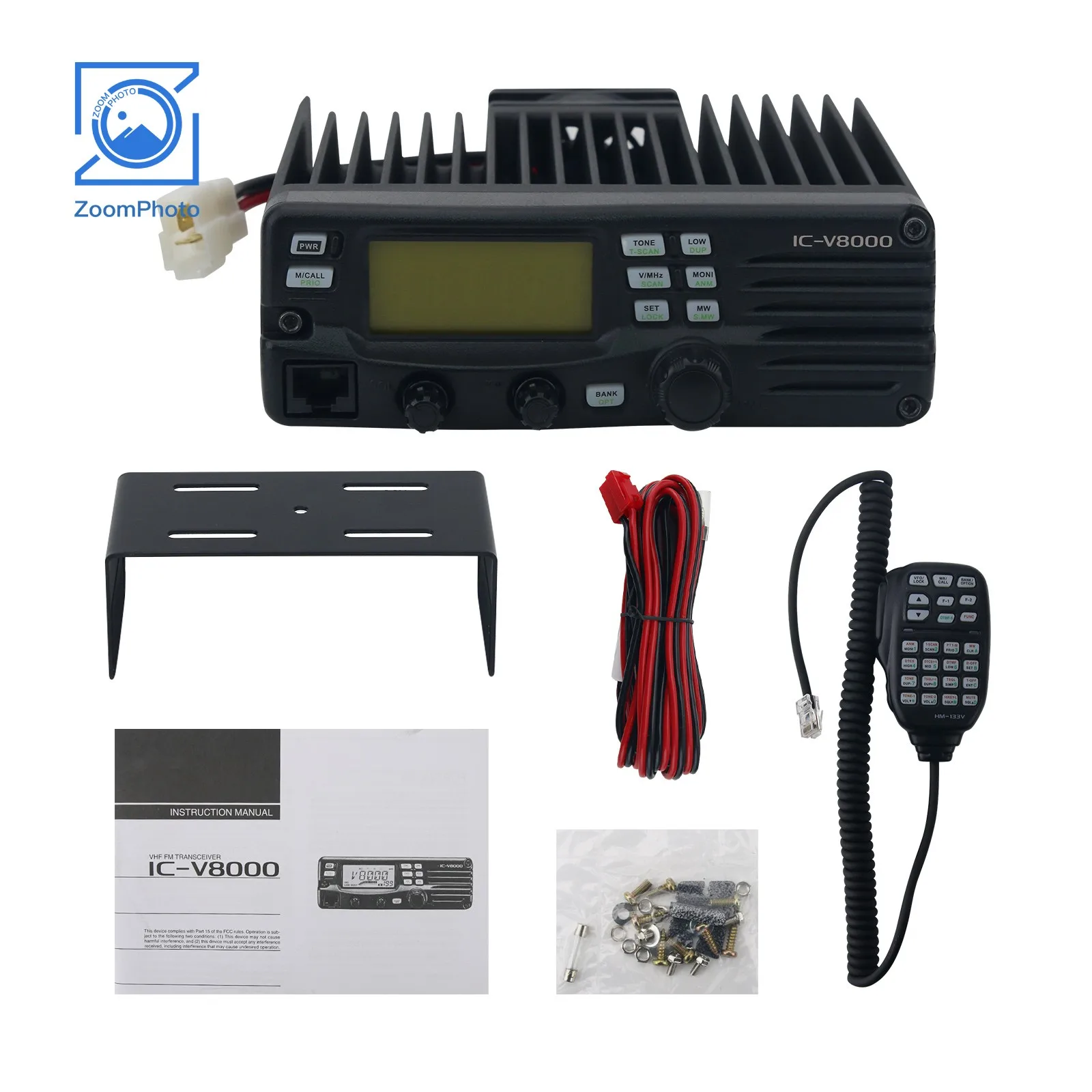 

Durable IC-V8000 75W VHF Marine Radio Station Transceiver Long Range Communication Mobile Radio Base Station with 207 Channels