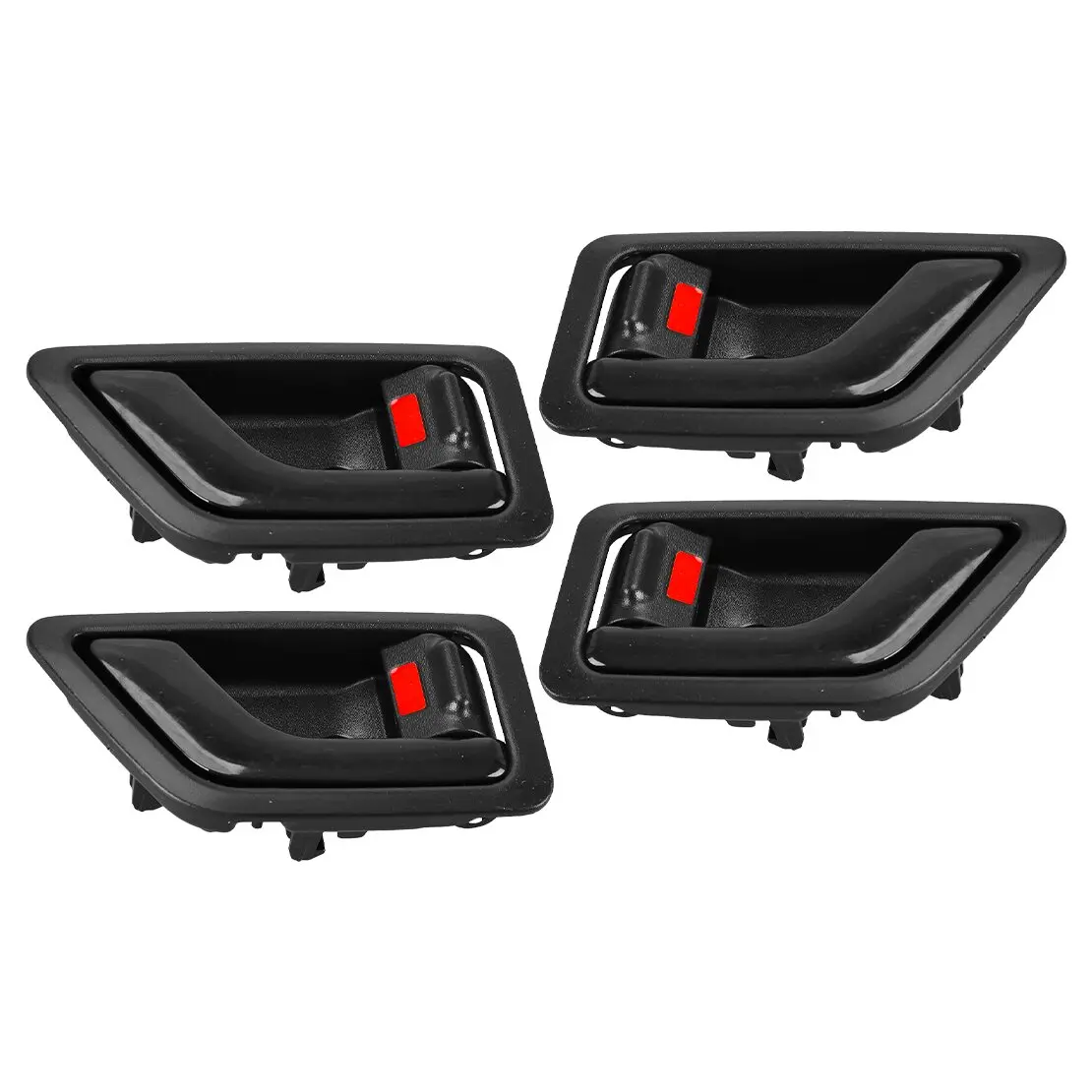 

4Pcs Left&Right Interior Door Handles 82610-1C000 82620-1C000 Fit For Hyundai Getz Hatchback 2005-2007 2008 2009 2010 2011 Black