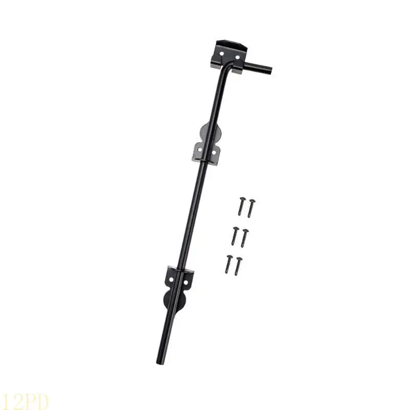 12PD Multipurpose 12Inch Square Cane Bolts Set Accessory for Security Holding Double Door Against External Forces 2 Pack