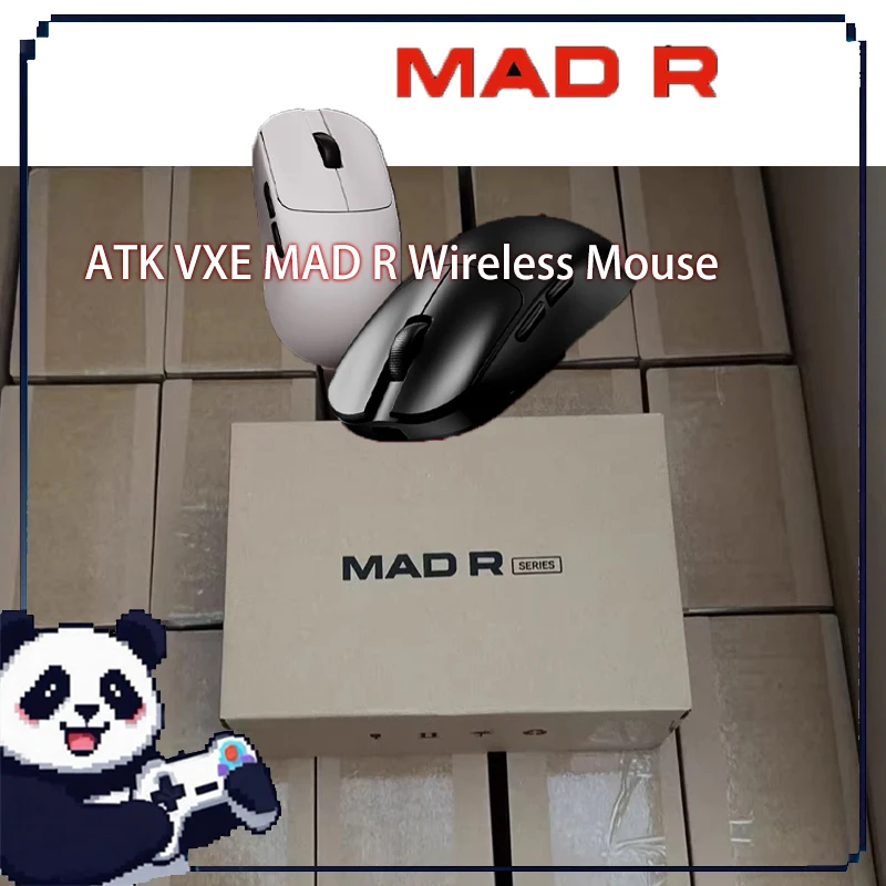 

Беспроводная мышь ATK VXE MAD R +/Major, сверхлегкая, долговечная, с двойным режимом, эргономичная игровая мышь для киберспорта, аксессуары для ПК