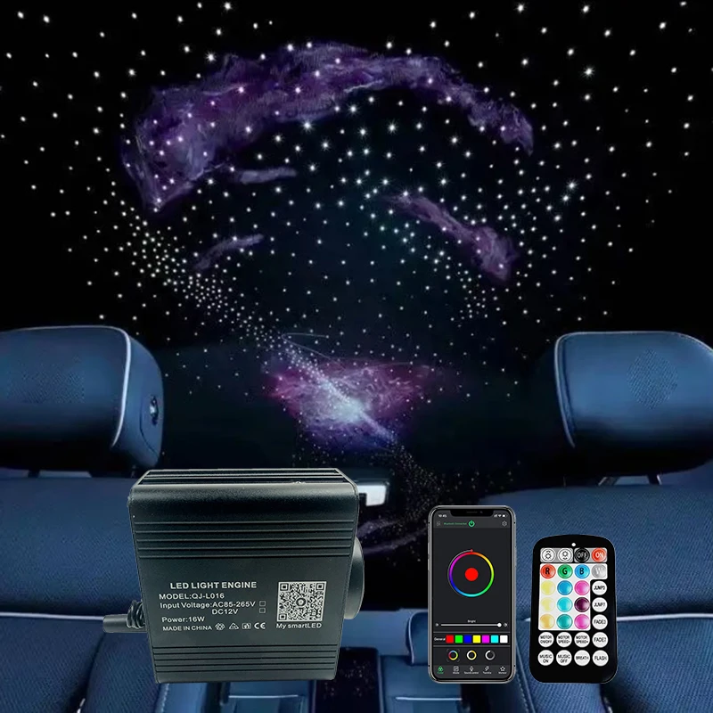 

Optical fiber lamp Twinkle Fiber Star ceiling kit Bluetooth APP Smart Control Starry Car LED Light Kid Room Ceiling Sky new hot