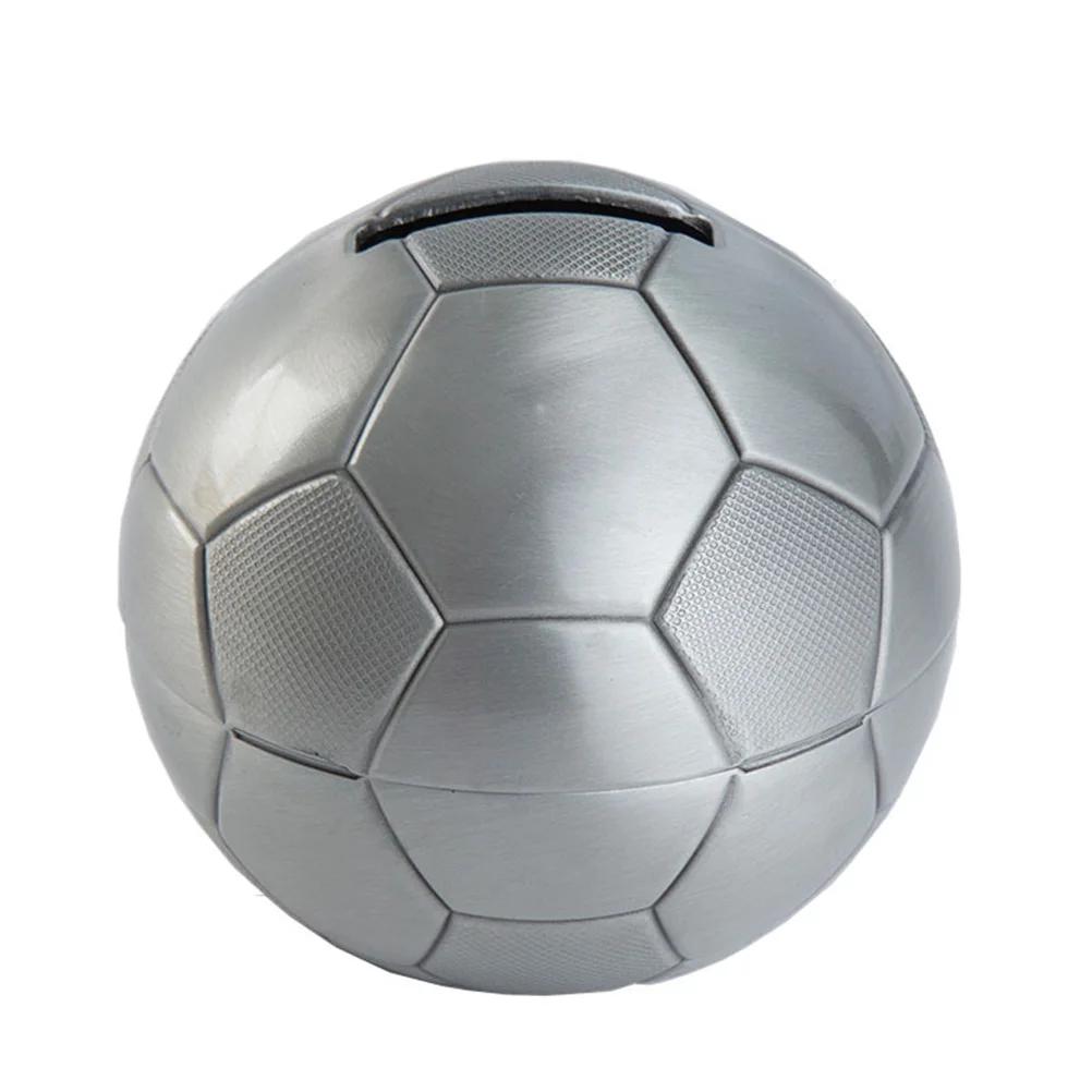 

Silver Alloy Coin Bank Storage Money Box Jar Craft Decoration Money Pot Easy Clean Not Damage Home Office