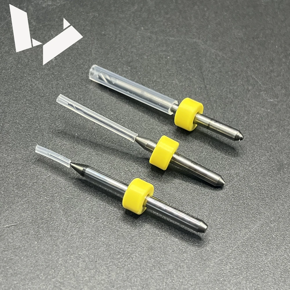 Milling Tools for Sirona Inlab MC X5 CVD Diamond Coated Burs for Zirconium Oxide 2.5mm 1.0mm 0.5mm Milling Cutter With Stop Ring