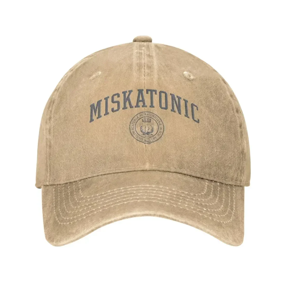 Miskatonic University Collegiate Lovecraft Baseball Cap Vintage Distressed Cotton Snapback Hat for Men Women Outdoor Hats