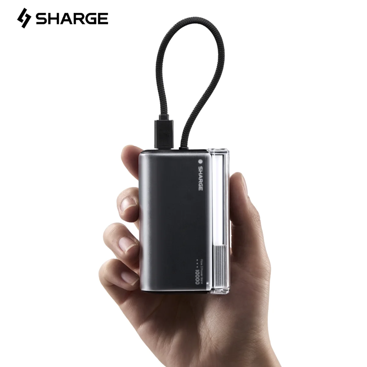

Портативное зарядное устройство SHARGE 10000 мАч 45 Вт, внешний аккумулятор со встроенным кабелем USB-C, быстрая зарядка, незаменимый аккумулятор для телефона в путешествиях