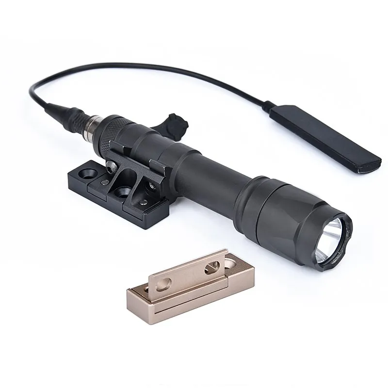 WADSN-linterna táctica de Metal M600, M300, M600C, M300A, instalación KeyMod, Riel de M-LOK, luz LED de explorador, accesorio de caza, dispositivo de compensación