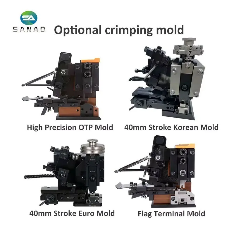 SA-ST100 Fully Automatic Multi-function Two End Cable Wire Cutting Stripping Double Side Terminal Crimping Machine