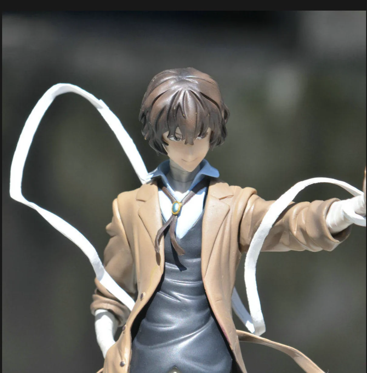 

Bungou Stray Dogs Dazai Osamu PVC Action Figure 26cm Collectible Doll Toy Model Orange Rouge for Fans