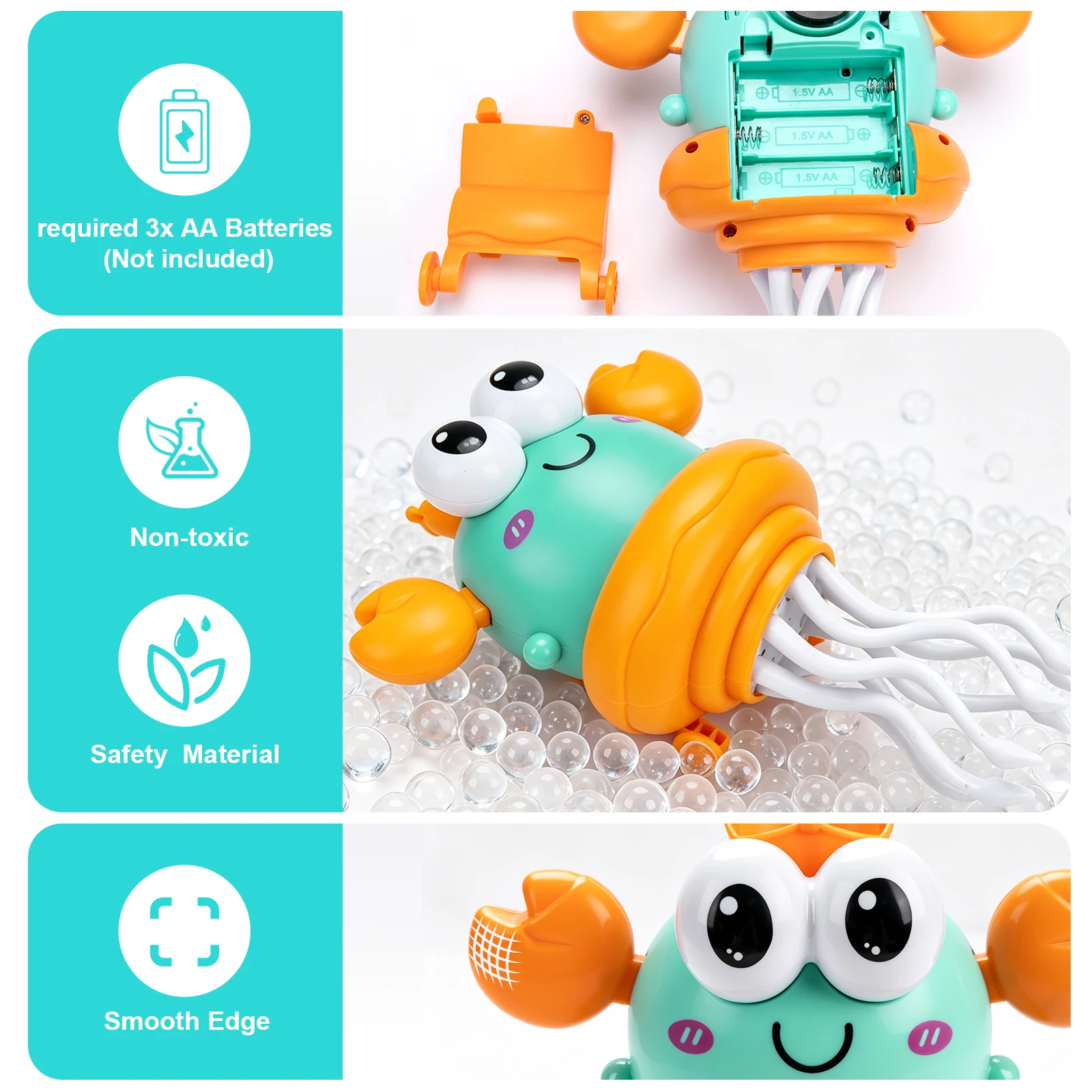 Juguetes electrónicos para mascotas para chico, pato bailando y pulpo, pingüino Musical, juguetes para gatear para bebés