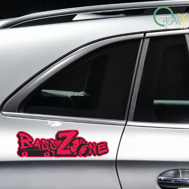 Creative and Fun Bass Zone Funny Car Stickers and Decals Vinyl Car Stickers on the Bumper