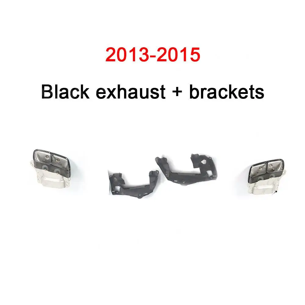 Car Exhaust Tips With Bracket for Mercedes-Benz A CLA Class W117 W176 CLA260 CLA45 2013-2018