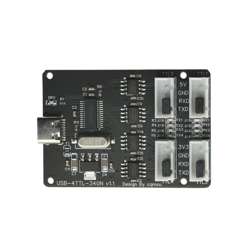 Excelente módulo USB a TTL CH340 HUB TYPE-C interfaz 4 canales cuatro Solo TTL