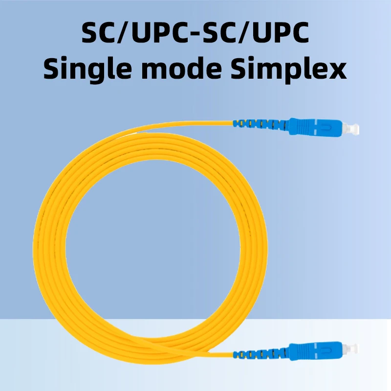 

Singlemode Simplex Fiber Optical Patch Cord, Pigtail PVC Jumper, G657A1, LSZH, SC/UPC-SC/UPC 9/125, 3.0mm, 2.0mm, 0.9mm, 10 Pcs