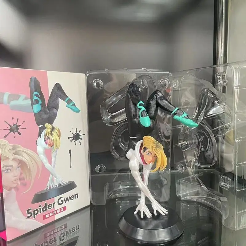 18 سنتيمتر Spidergwen الشكل العنكبوت فتاة أنيمي الشكل فيلم دور جوين عمل تمثال تحصيل اللعب الديكور بولي كلوريد الفينيل نموذج دمية الهدايا #2