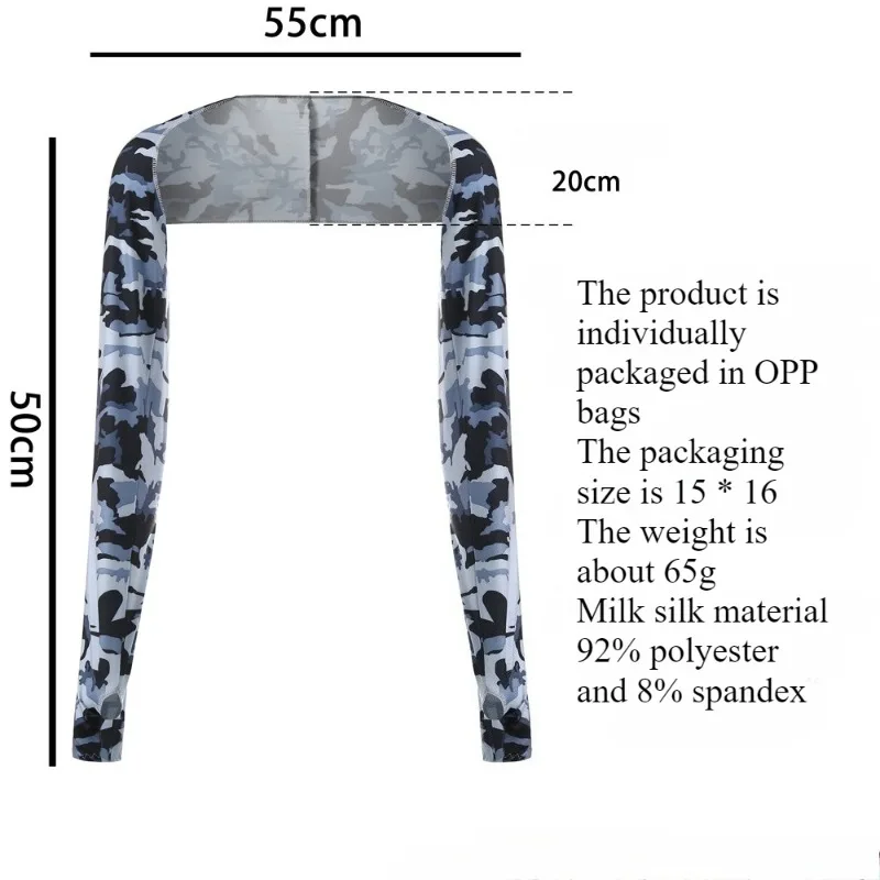 شال جولف واقي من الشمس صيفي بكتف واحد وأكمام من الحرير الجليدي للرياضات الخارجية ومرونة عالية وجيد التهوية