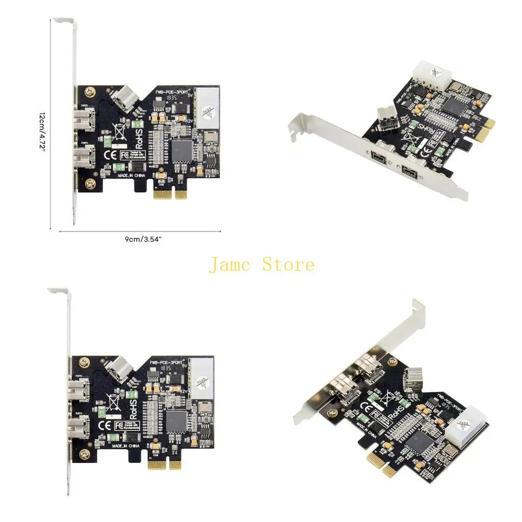 

LX0B Video Card PCI-E to 1394 B 9pin) PCI-E to 1394B Card TI