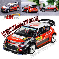 KM 1/7 WRC C3 2.4GHz RTR 4S /6S Brushless 4WD RC Electric Remote Control Model Car Simulation Rally Racing Adult Children's Toys