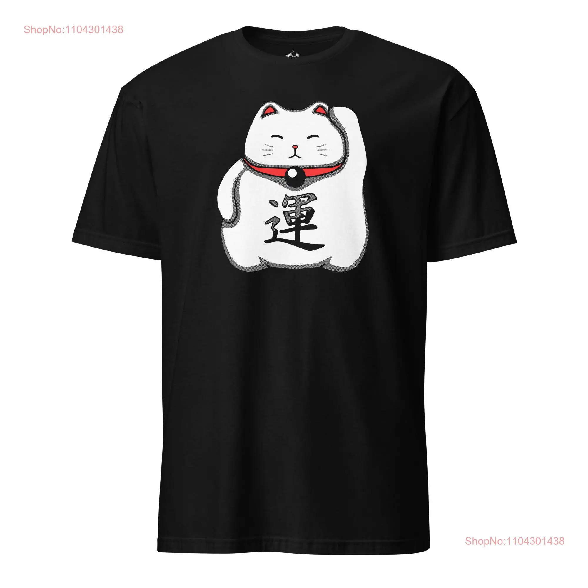 Fortune Beckons Maneki Neko Lucky Cat  T Shirt Soft and Comfy Clothing s long or short sleeves