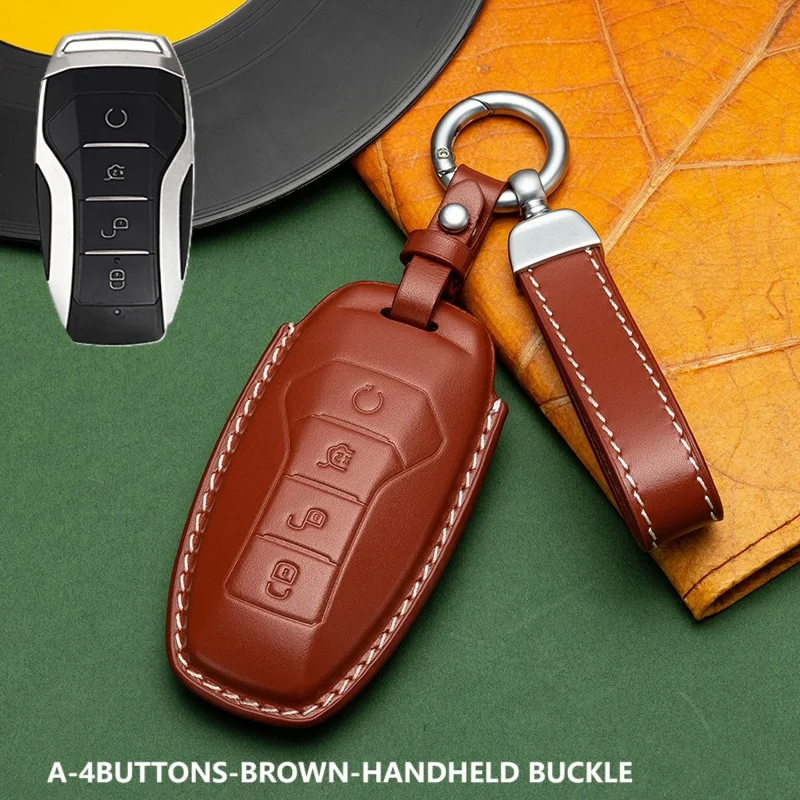 Luxury-Quality Leather Car key protection shell suede For BYD Han Song Tang Qin Ev Pro PLUS MAX auto key case cover accessories