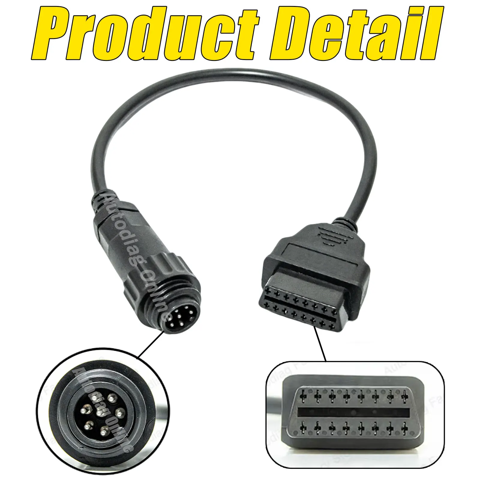 Picture 5: Trailer Diagnostic Cable For Knorr Wabco Trailer Diagnostic Cable For Delphi/AUTOCOM/CDP/VD DS150E Truck OBD2 Adapter Cable