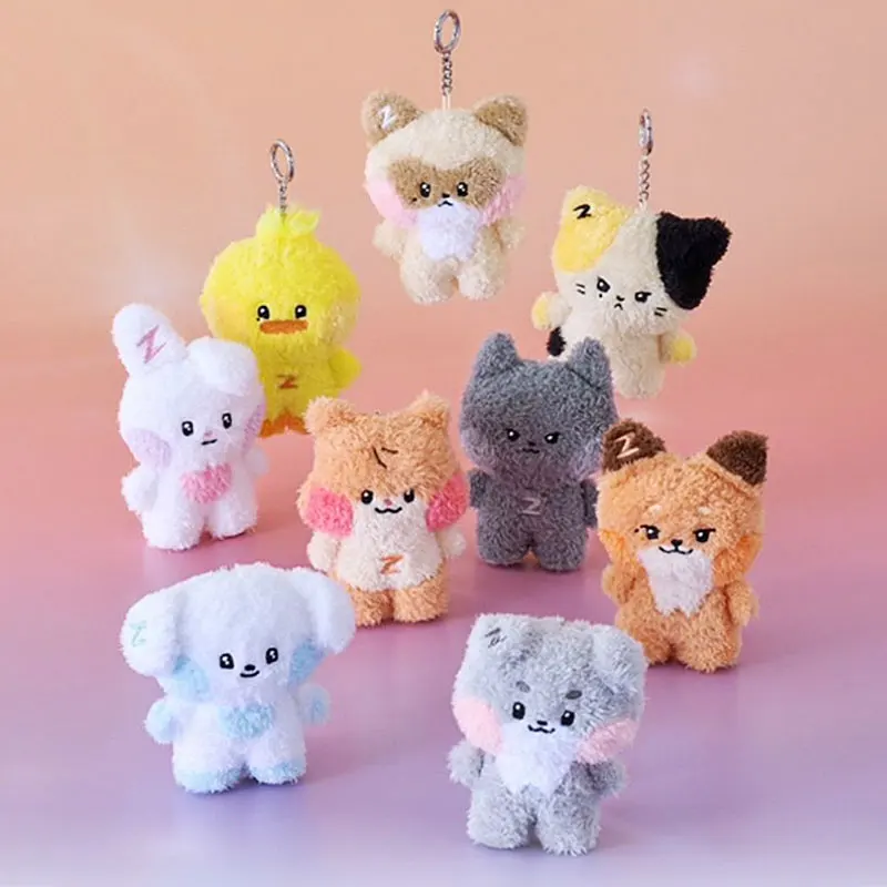 New ZB1 ZEROBASEONE RICKY HAO JIWOONG Same Plush Keyrings Dolls KIM GYUVIN Soft Animals Keychains Key Rings toys Gifts