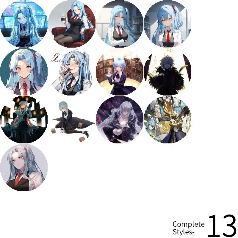 أنجيلا لوبوتومي شركة لعبة أنيمي شخصية شارة بروش مرساة الأجهزة الطرفية PinFashion علامة الصدر قلادة الموضة حلية