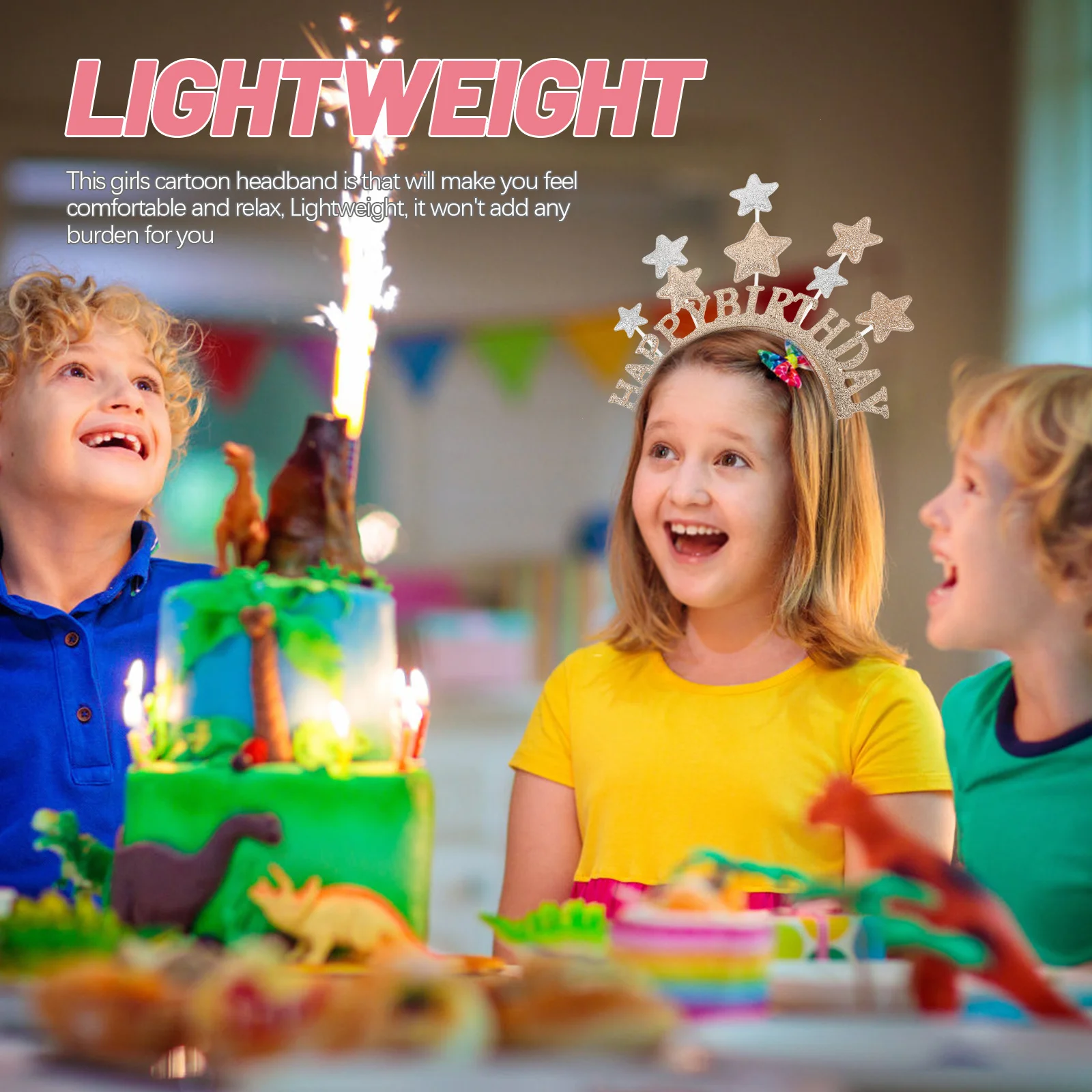 

Princess Headband Glitter Star Hair Hoops For Birthday Party Festival Carnival Cosplay Photo Prop Party Hair Accessories