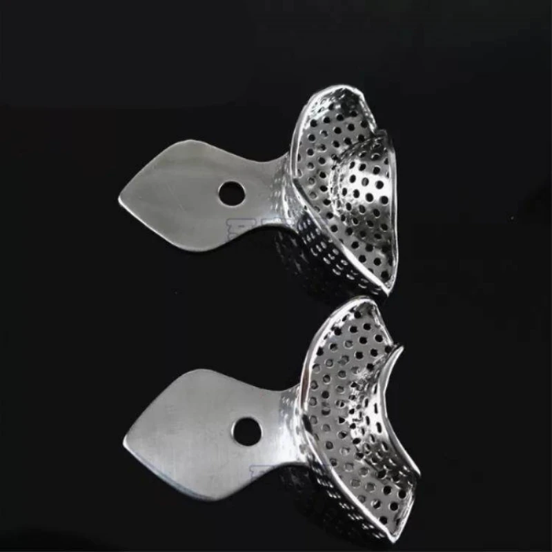 3Sets/6Pc Stainless Steel Dental Tray Mold Denture Metal Impression Material