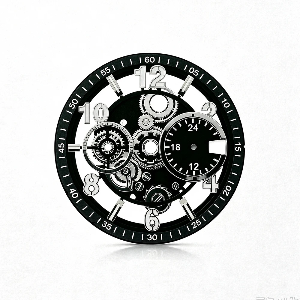32.5mm VK63 watch dial men's multifunctional mechanical watch dial suitable for VK63 movement watch modification accessorie
