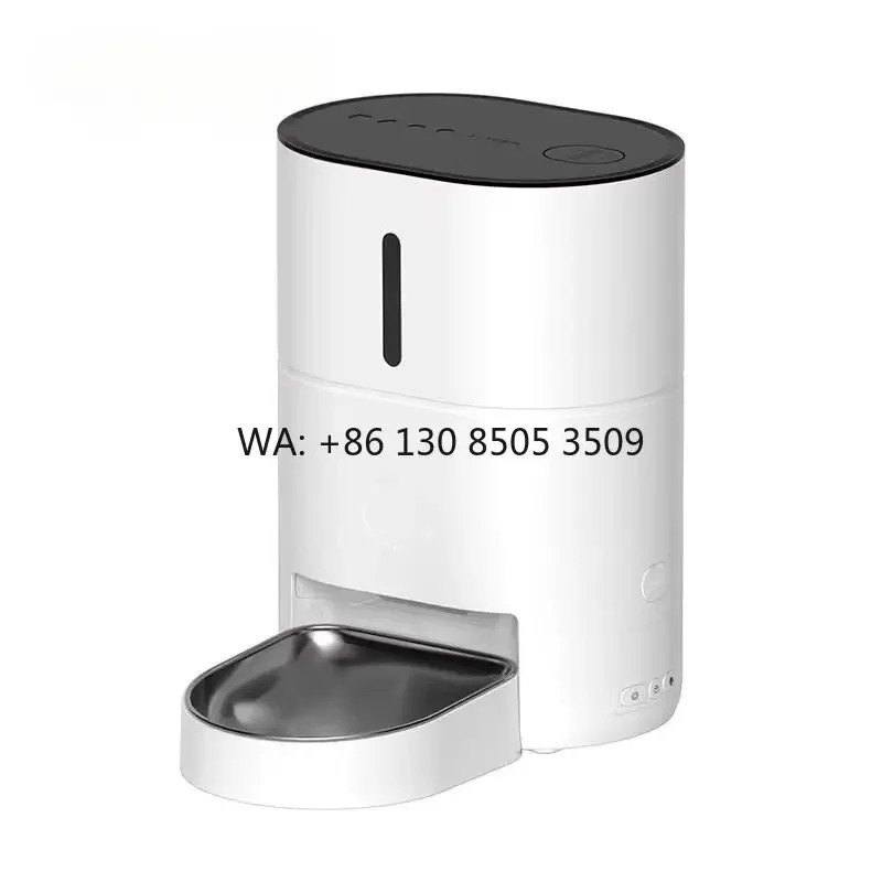 

Automatic 4L Stainless Steel Bowl Cat Food Dispenser Charge Timed Solid Modern Dry/Fresh Feeding Eco-Friendly Voice Control