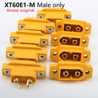 SoloGood Amass XT60E1-M Mountable XT60 Male Plug Connector for RC Models Multicopter Fixed Wing Board DIY Spare Part