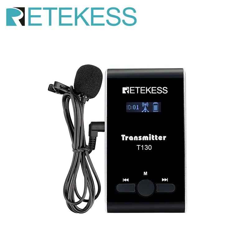 Retekess T130 T131 Wireless Tour Guide System Audio Tour Guide System Wireless Microphone Transmitter For Museums,Tourist Groups