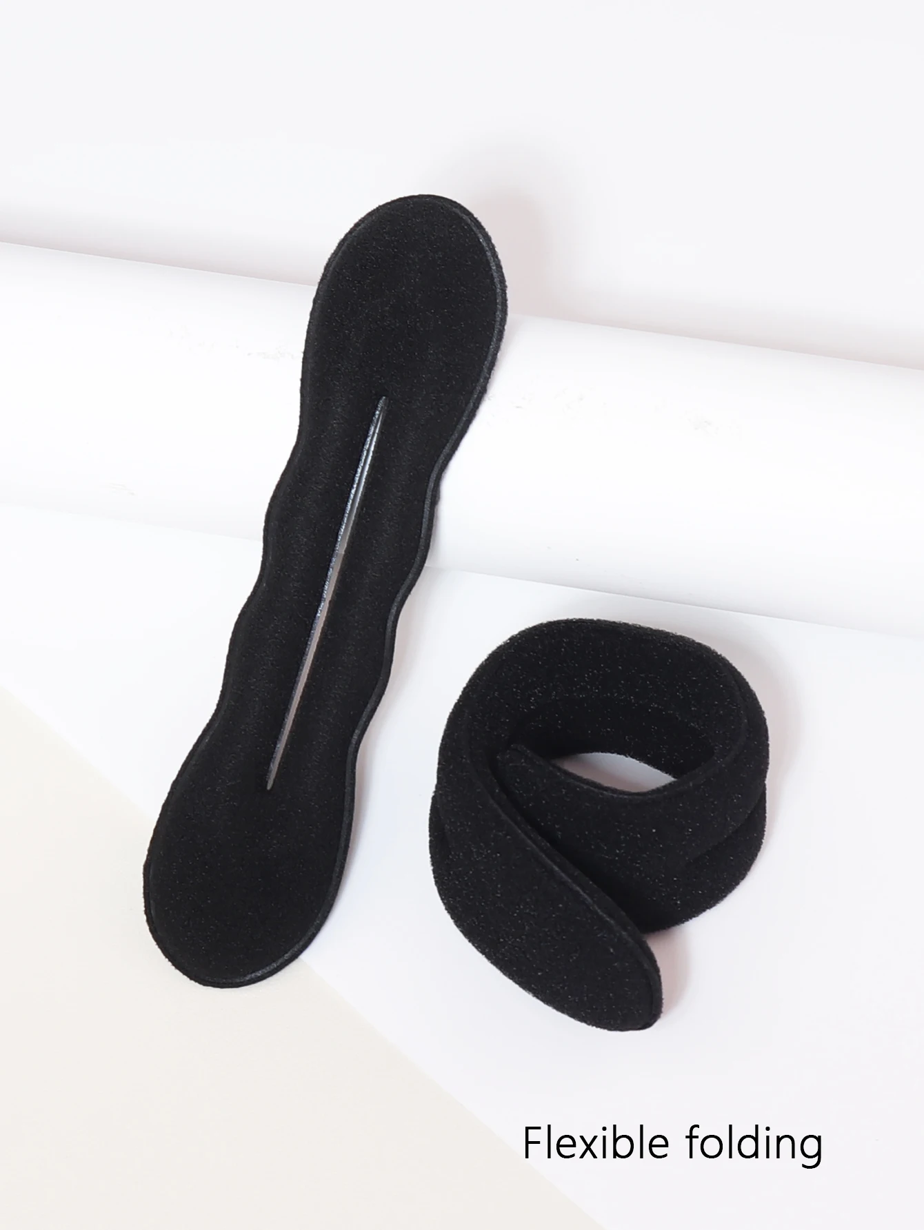 2 قطعة من إكسسوارات الشعر النسائية الإسفنجية أداة تجعيد الشعر المجعد مع أدوات تصفيف الشعر الملتوي الخاصة بشعر مستعار حقيقي