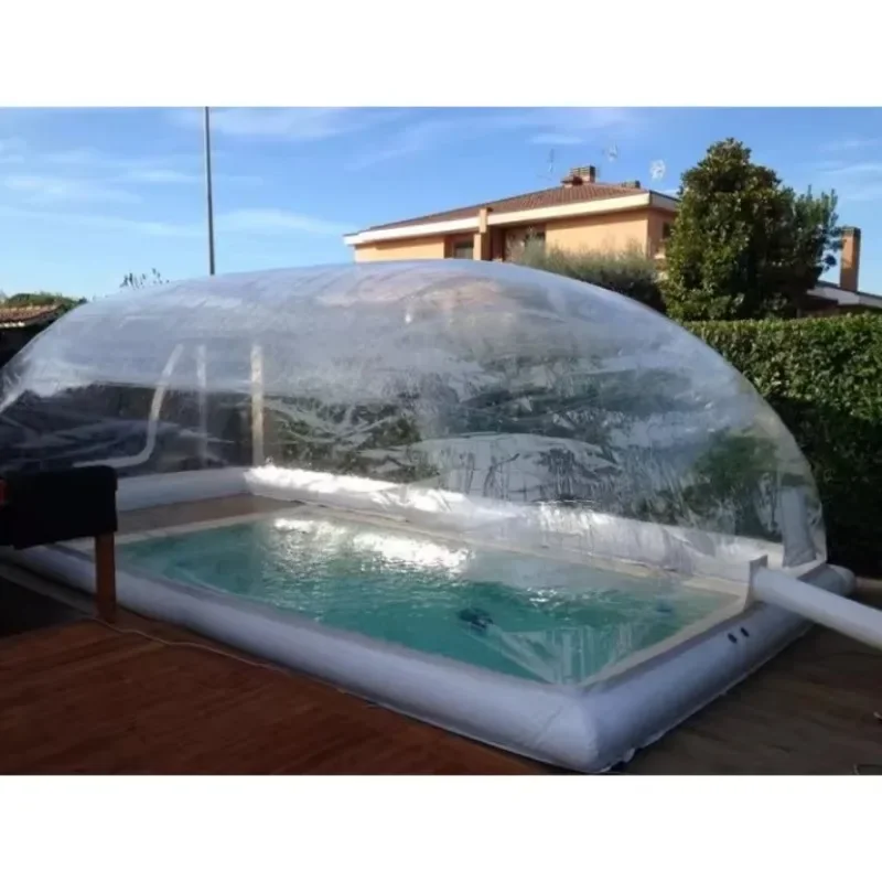 Winter Safety Cover for Above Ground Pools Inflatable Pool Enclosure Transparent