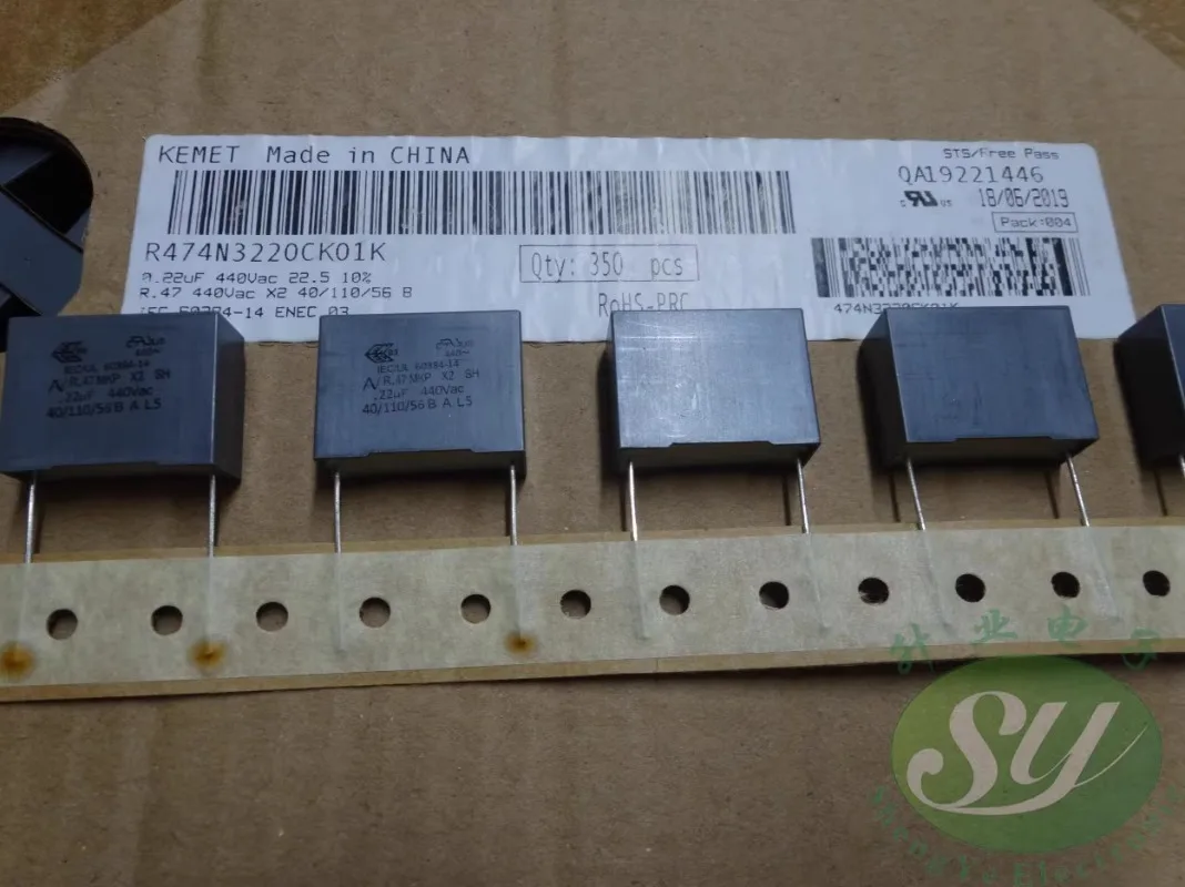 

5PCS AV R474N3220CK01K 0.22uf/440VAC 220nf u22 224 New film capacitor 22MM