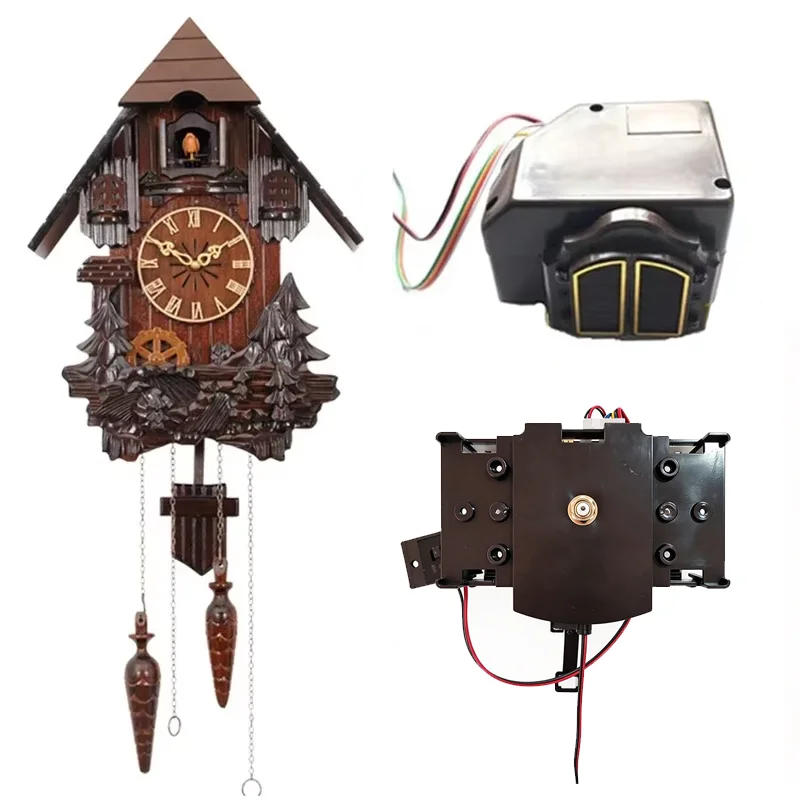 Cuckoo Clock Movement Mechanism Silent Clock Mechanism Bird Box Pendulum Clock Repair Accessories Quartz Black Forest Series
