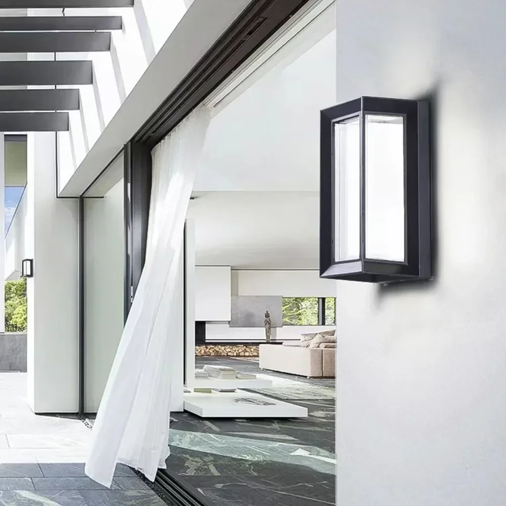 الحديثة Led في الهواء الطلق الجدار مصباح Ip65 مقاوم للماء الشرفة حديقة في الشرفة أضواء الشمعدان الخارجي فيلا شرفة تركيبات الإضاءة المنزلية #5