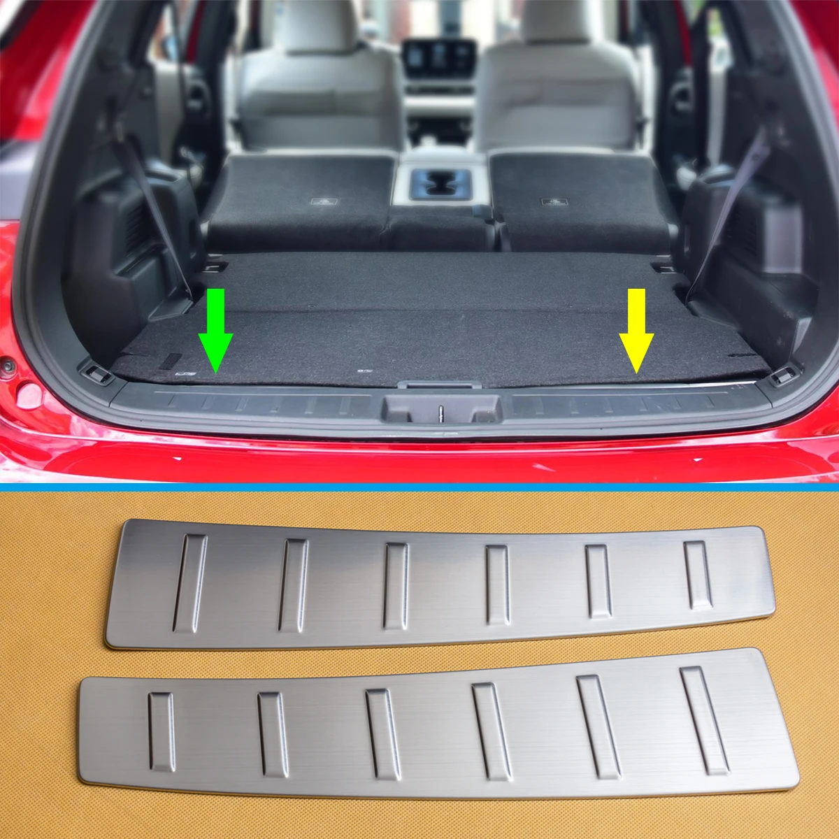 For Mitsubishi Outlander 2022-2026 Stainless Steel Rear Trunk Sill Scuff Protective Cover Luggage Entry Guard