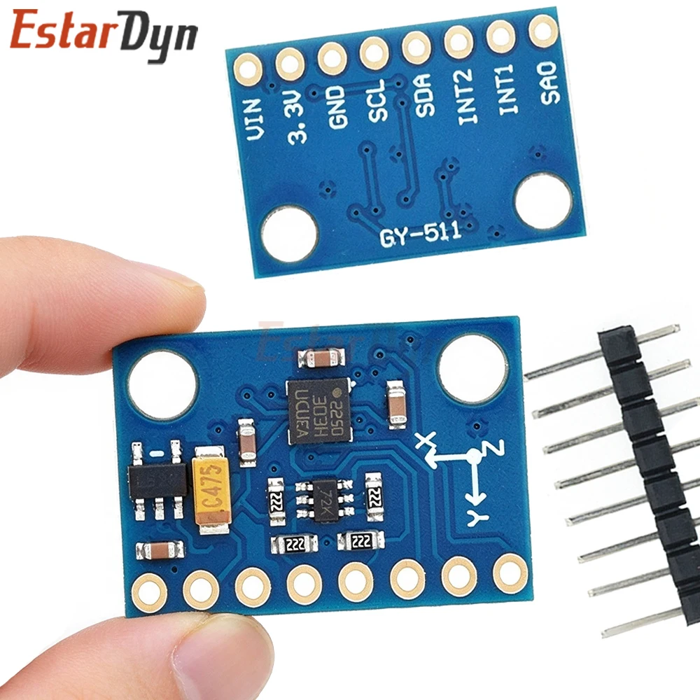 Estardyn GY-511 LSM303DLHC High Precision 3-Axis Accelerometer Magnetometer Module Electronic Compass I2C 3-5V