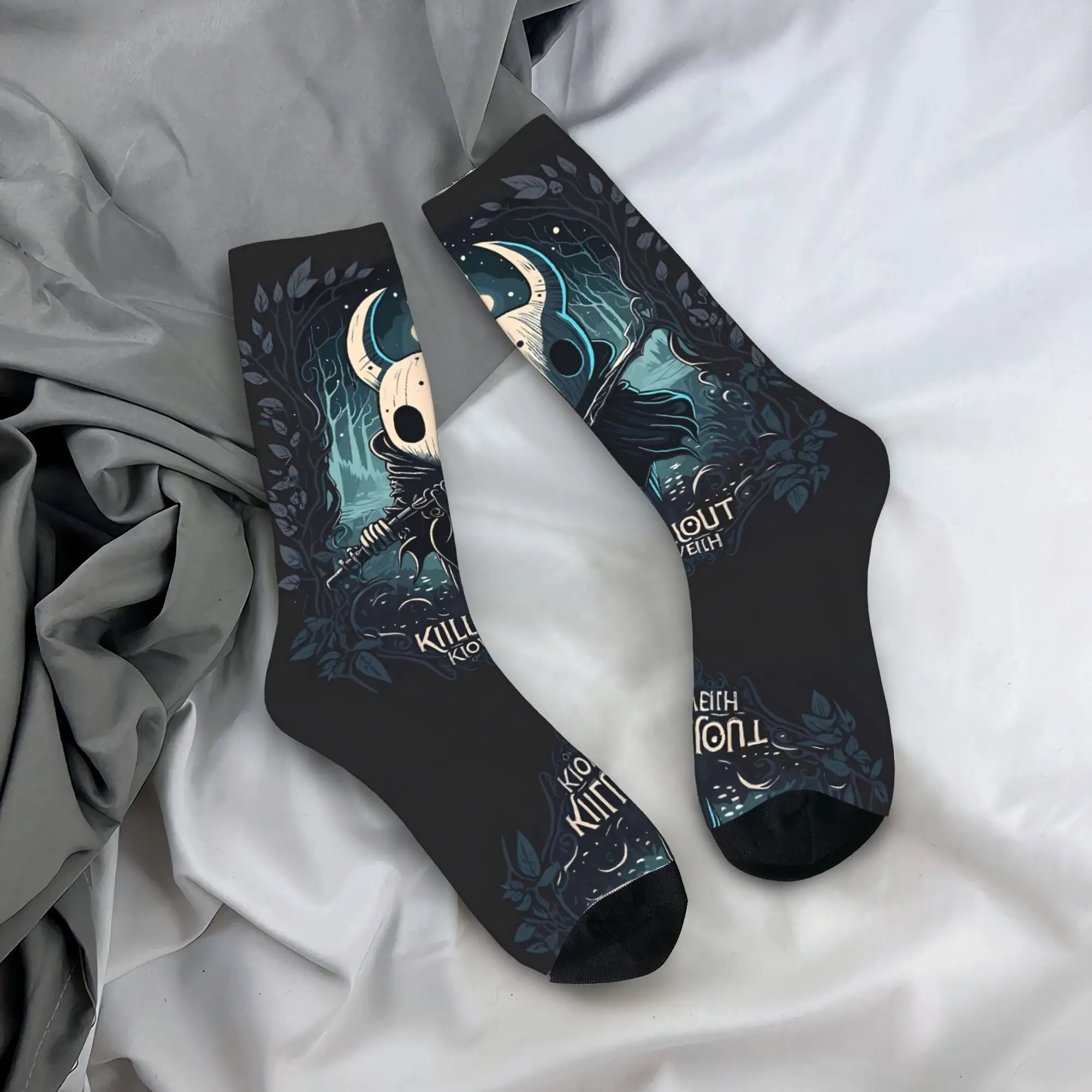 Cartoon Game Hollow Knight 3d Printed Stockings Graphic Kawaii Socks Autumn Non-Slip Socks Women Men Outdoor Warm Soft Socks