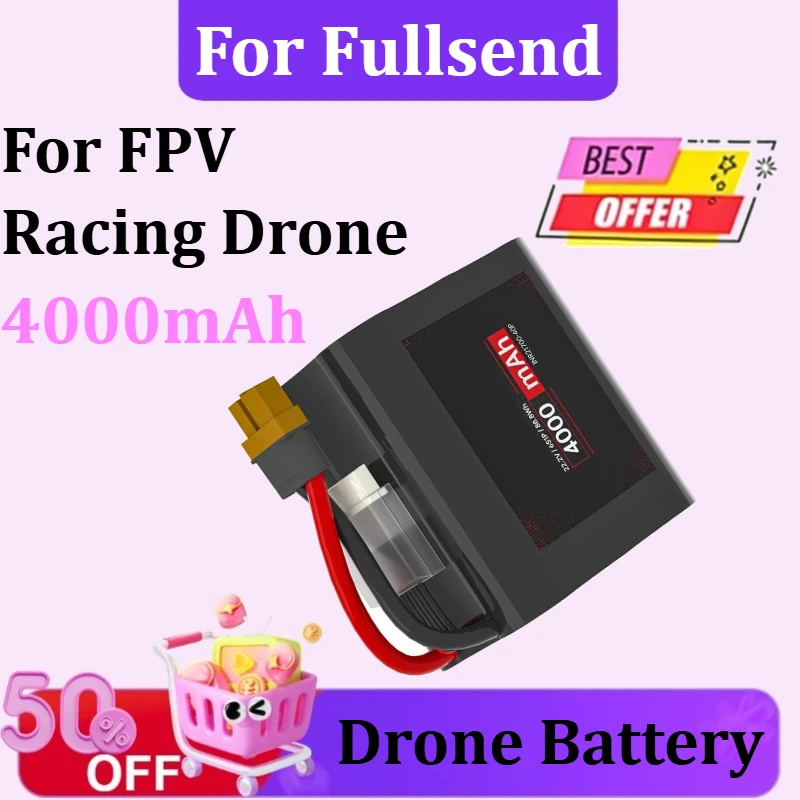 6S 4000mAh Li-Ion Battery for Fullsend for FPV Racing Drone