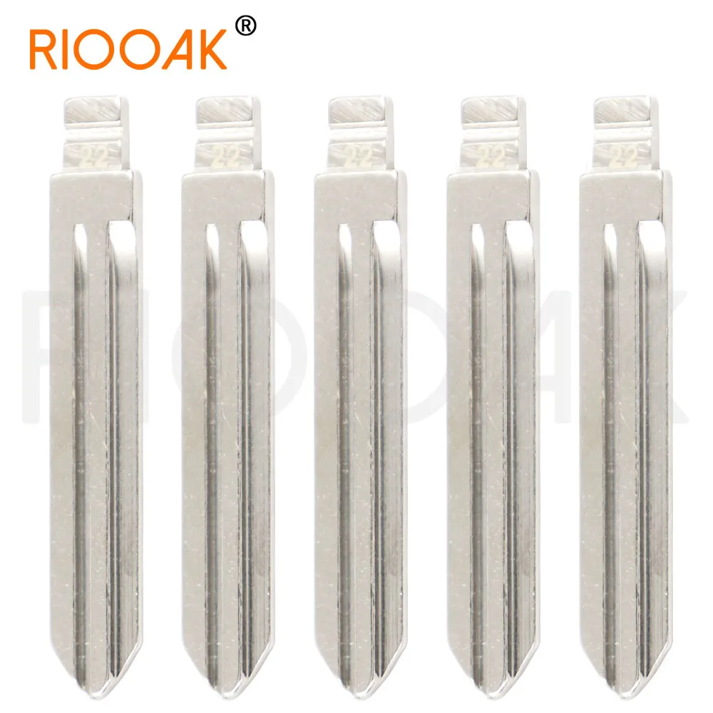 10pcs Metal Blank Uncut Flip Blade #22 NSN14 for Nissan TIIDA Renault Subaru Infiniti Uncut Flip KD VVDI Remote Key Blade