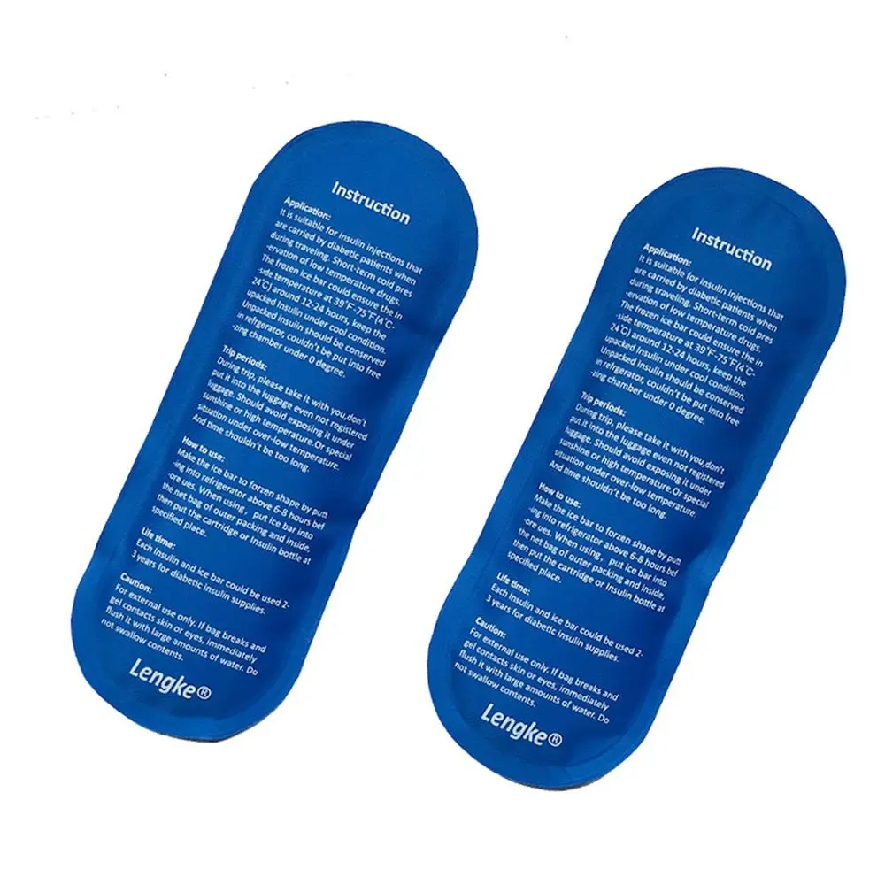 1pc Reusable Diabetic Insulin Cooling Bag Cold Gel Ice Pack Protector Pill Refrigerated Ice Pack Cooler Insulation Organizer
